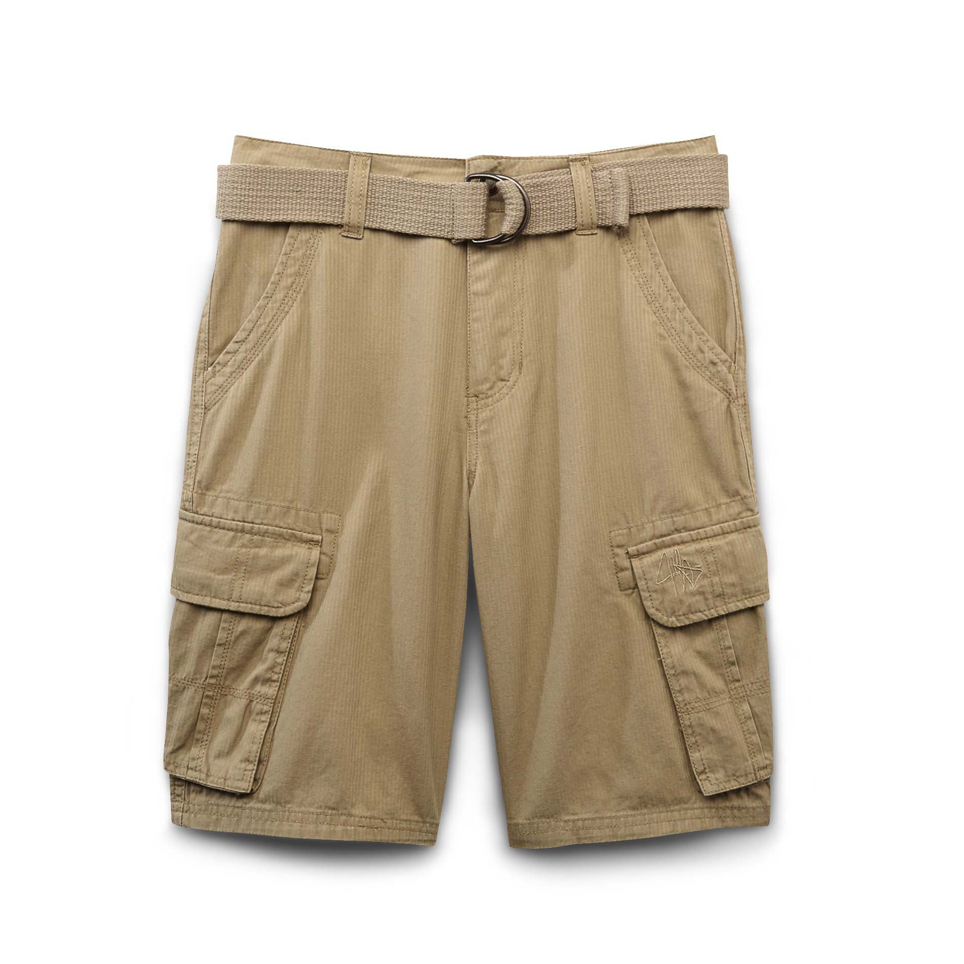 Boy's Woven Cargo Shorts & Belt