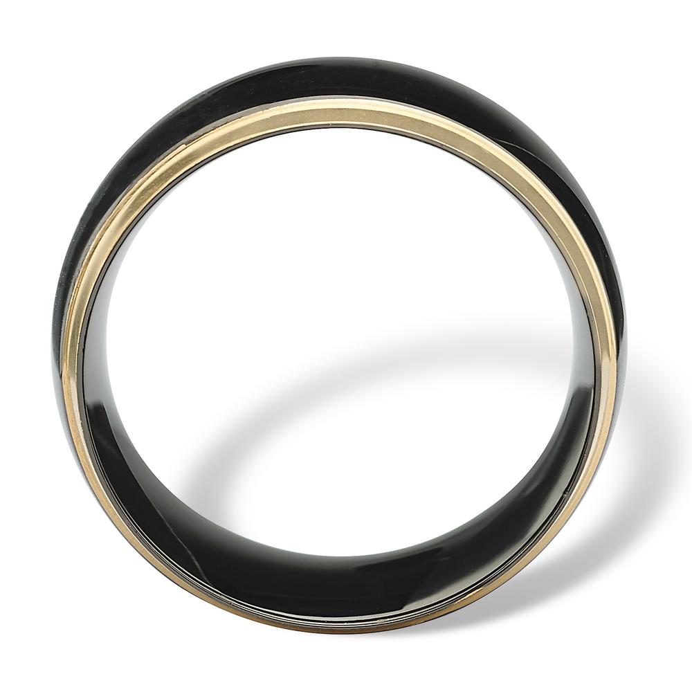 Black and Gold ION-Plated Stainless Steel 10mm Wedding Band
