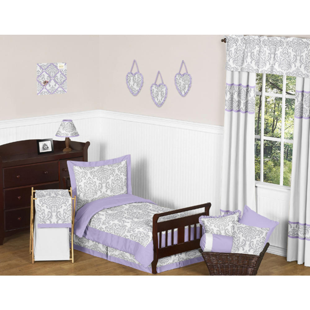 Sweet Jojo Designs Lavender and Gray Elizabeth Collection Decorative Pillow