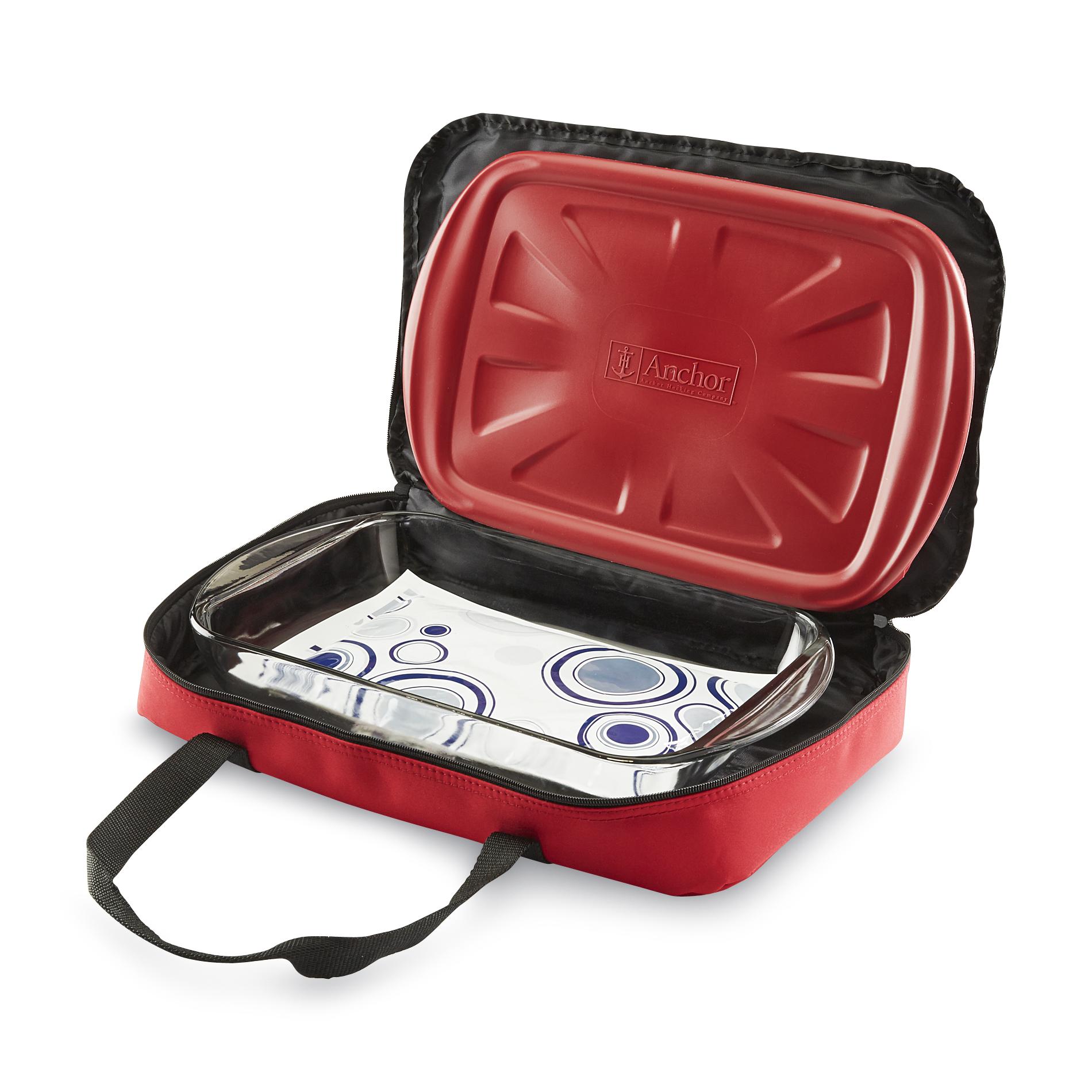 Anchor Hocking 4-Piece Bake 'N' Take Mobile Glass Bakeware Set