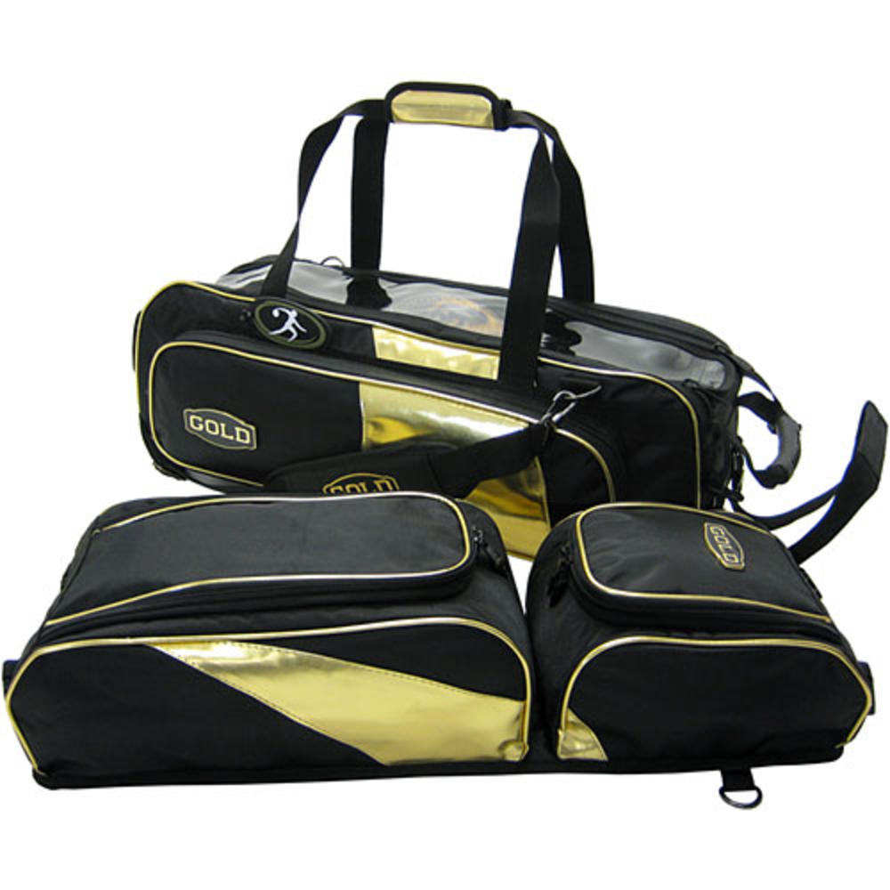 Gold Triple Tote Plus Bowling Bag