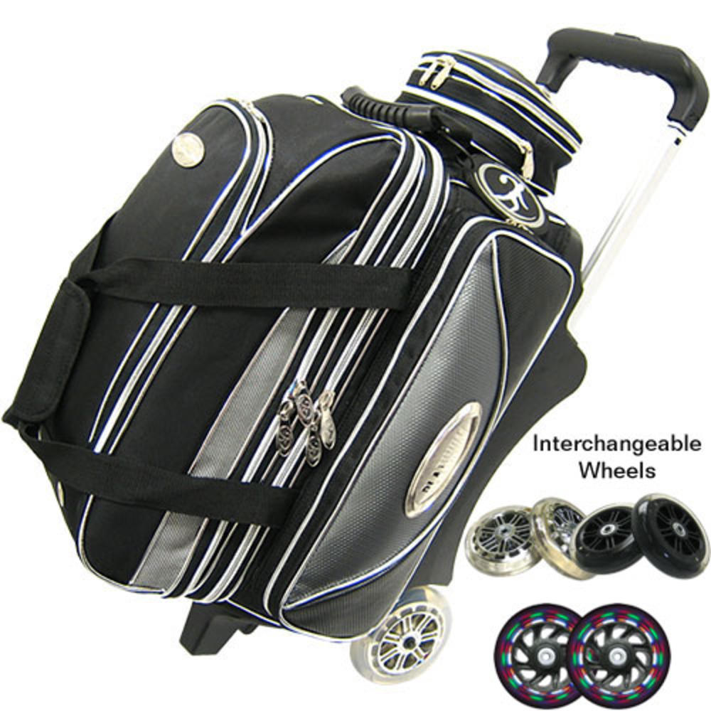 Double Platinum w/ Interchangeable Wheels Bowling Bag