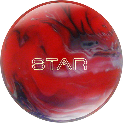 Star Red/Purple/Silver Bowling Ball