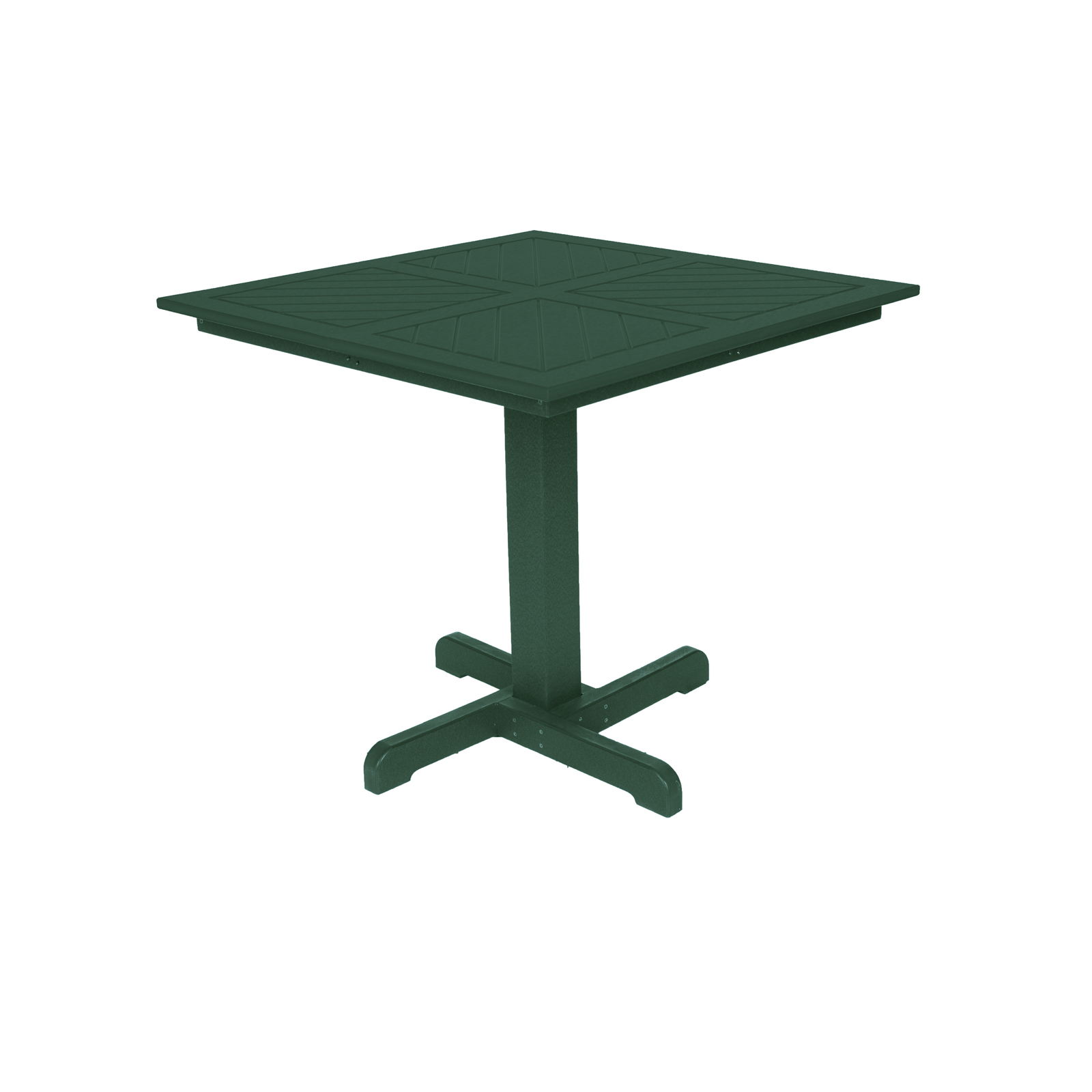 Caf&#233; Commercial Grade 35" Square Dining Table, Green