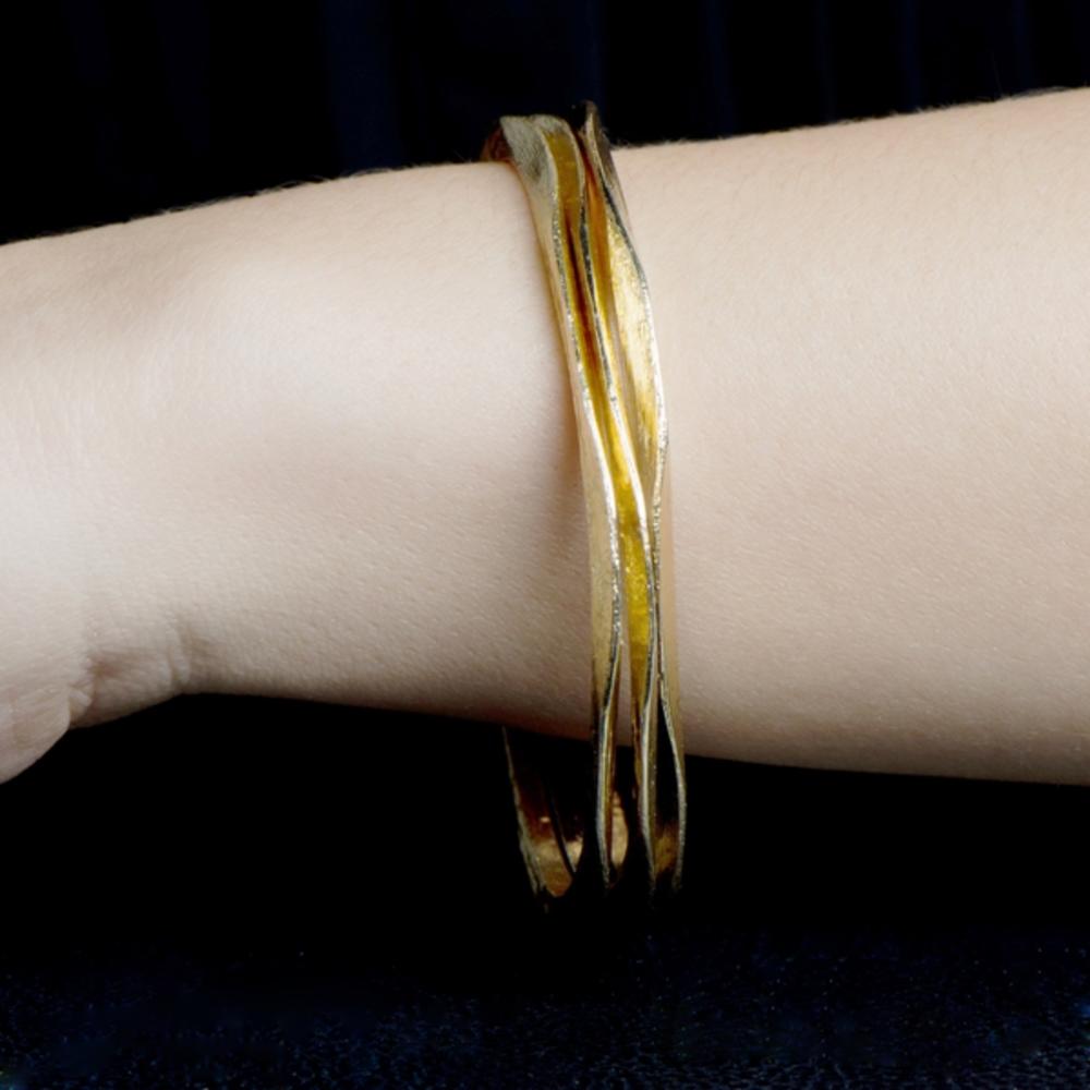 Skye's 3 pc Set Gold Bangle Bracelets