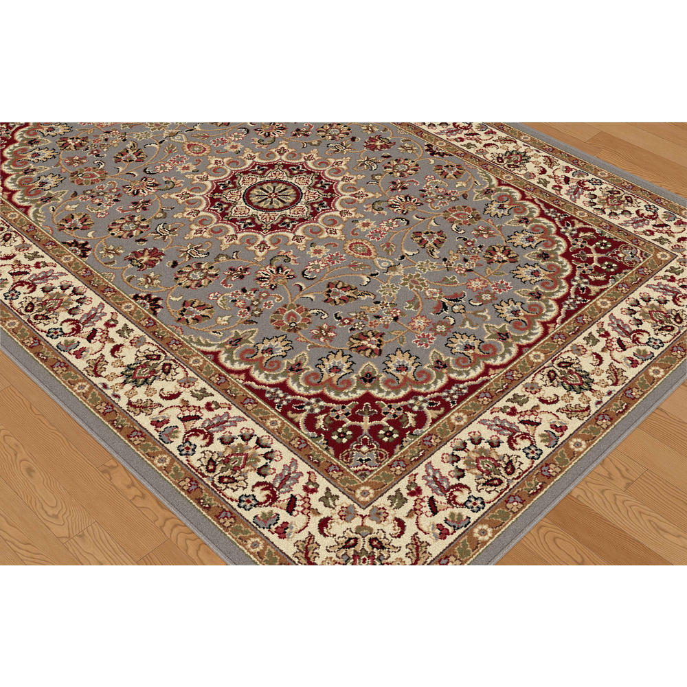 Elegance Victoria Blue 7 ft. 10 in. x 10 ft. 3 in. Transitional Area Rug
