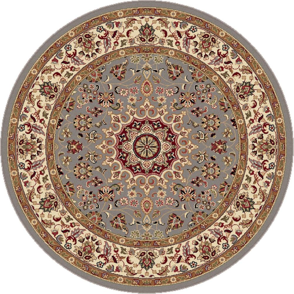 Elegance Victoria Blue 5 ft. 3 in. Round Transitional Area Rug