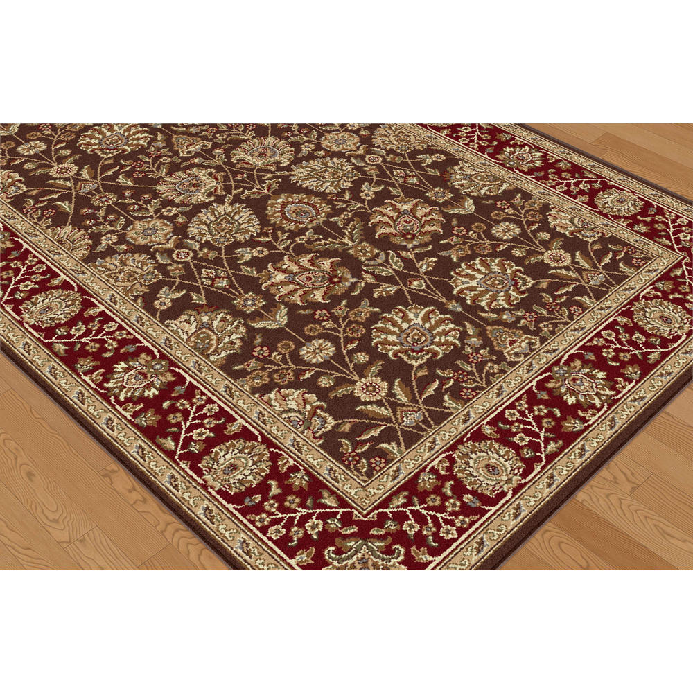 Elegance Marietta Brown 9 ft. 3 in. x 12 ft. 6 in. Transitional Area Rug