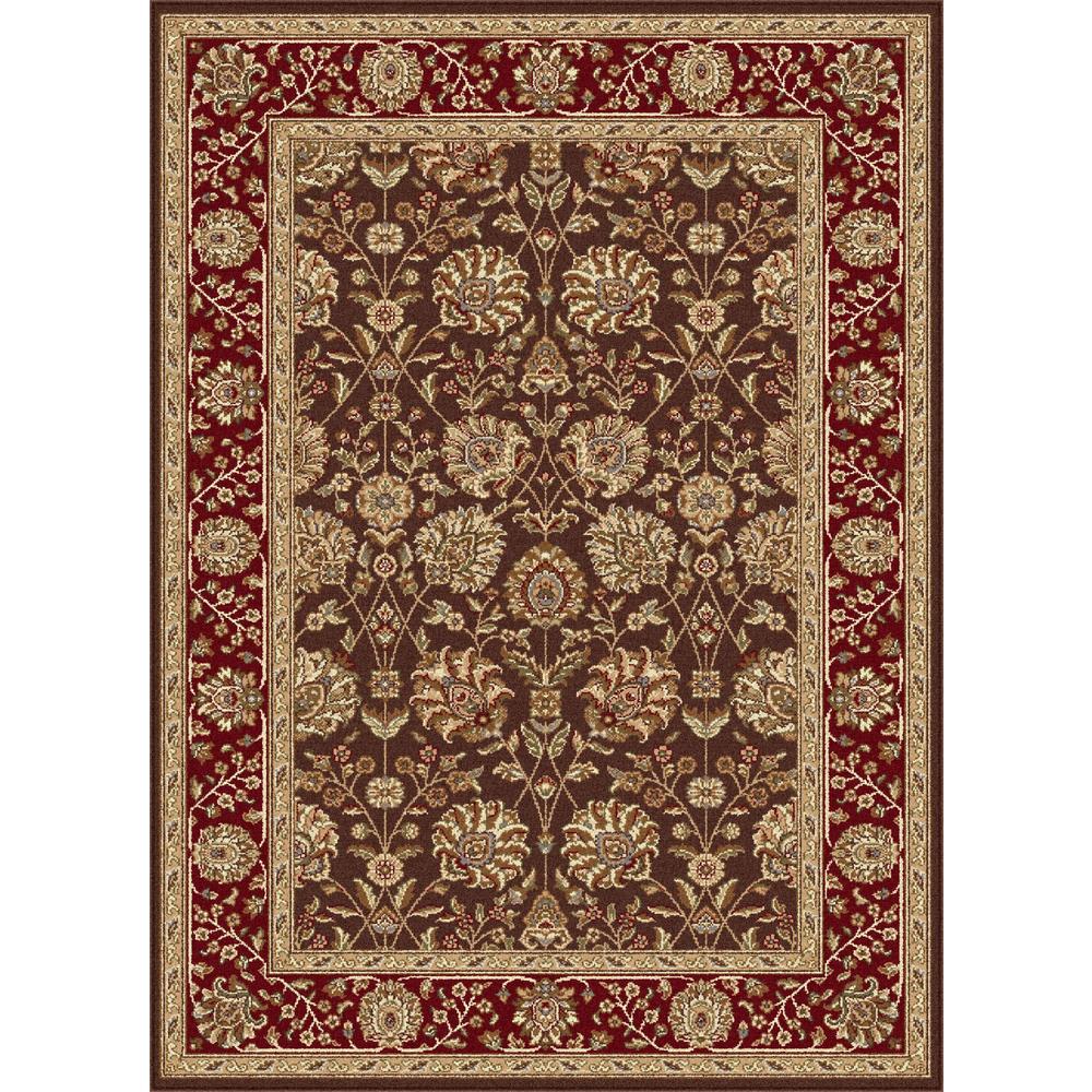 Elegance Marietta Brown 7 ft. 10 in. x 10 ft. 3 in. Transitional Area Rug