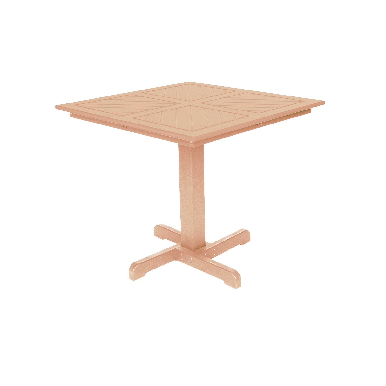 Caf&#233; Commercial Grade 35" Square Dining Table, Cedar
