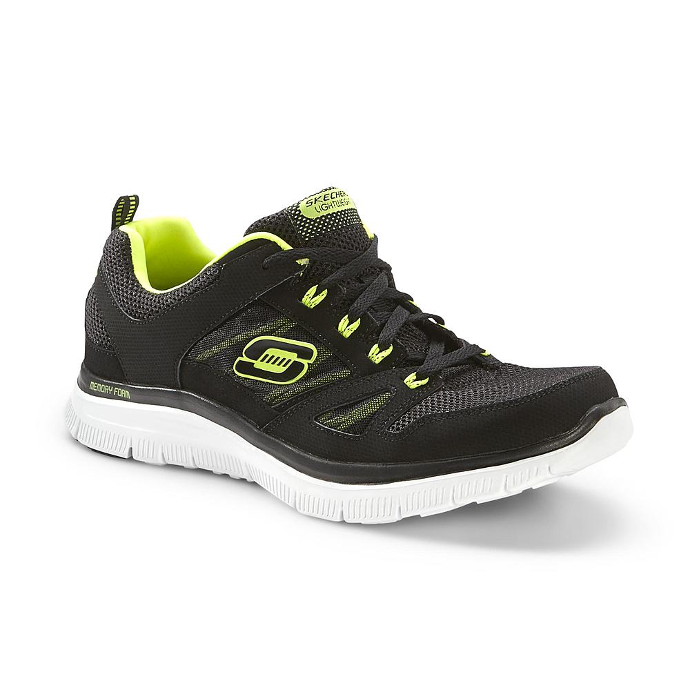 Men's Flex Advantage Running Athletic Shoe - Black/Lime