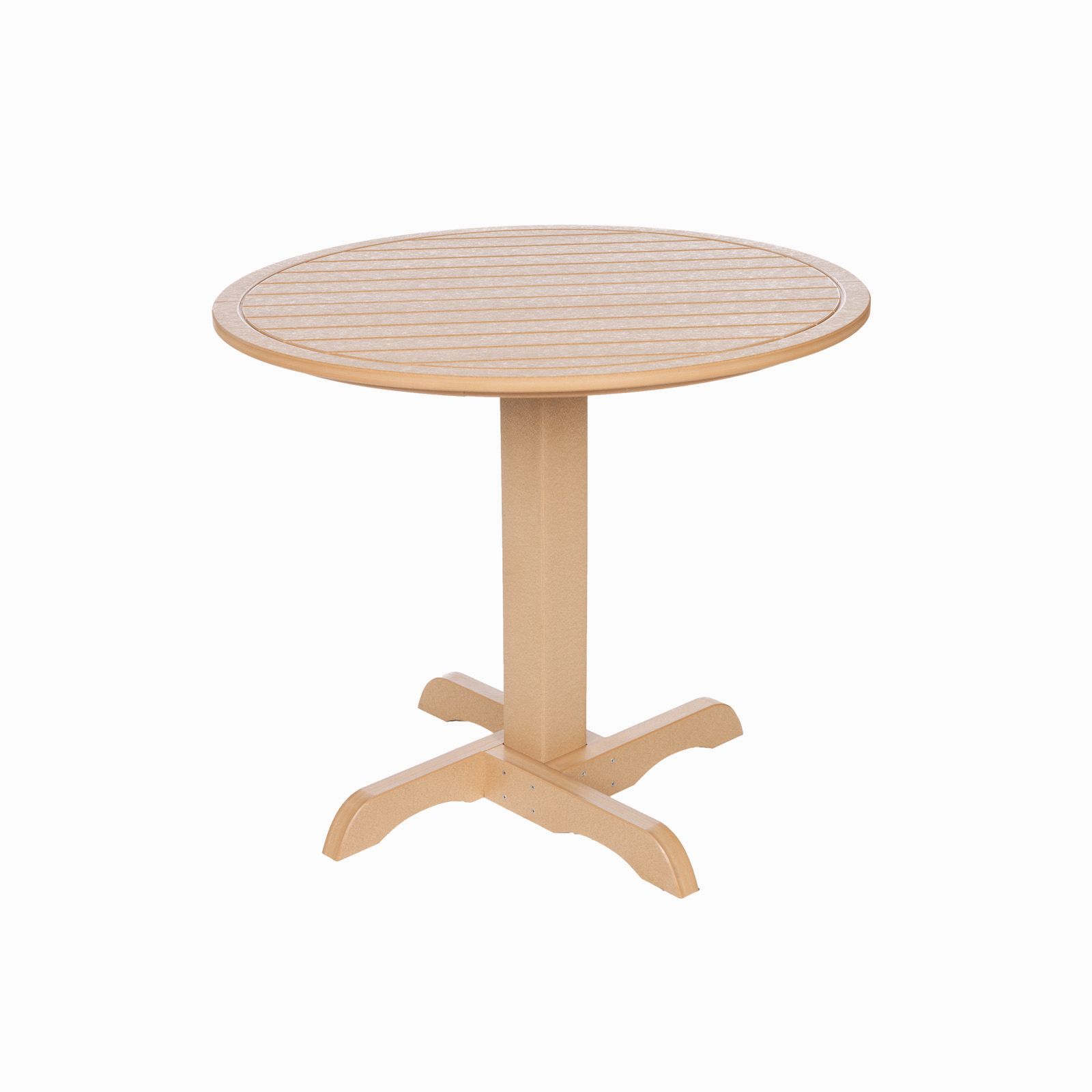 Caf&#233; Commercial Grade 35" Round Dining Table, Cedar