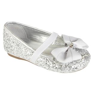 Big kid girl dress shoes silver