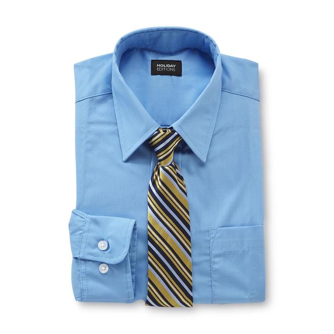 Holiday Editions Boy's Dress Shirt & Tie