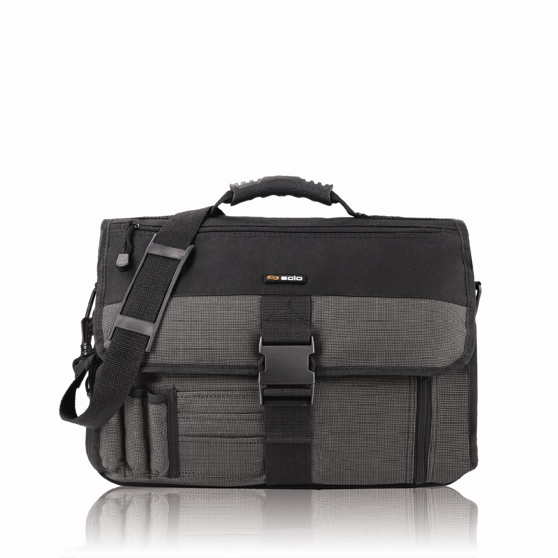 Solo Expandable Messenger Bag Gray/Black Shop Your Way Online