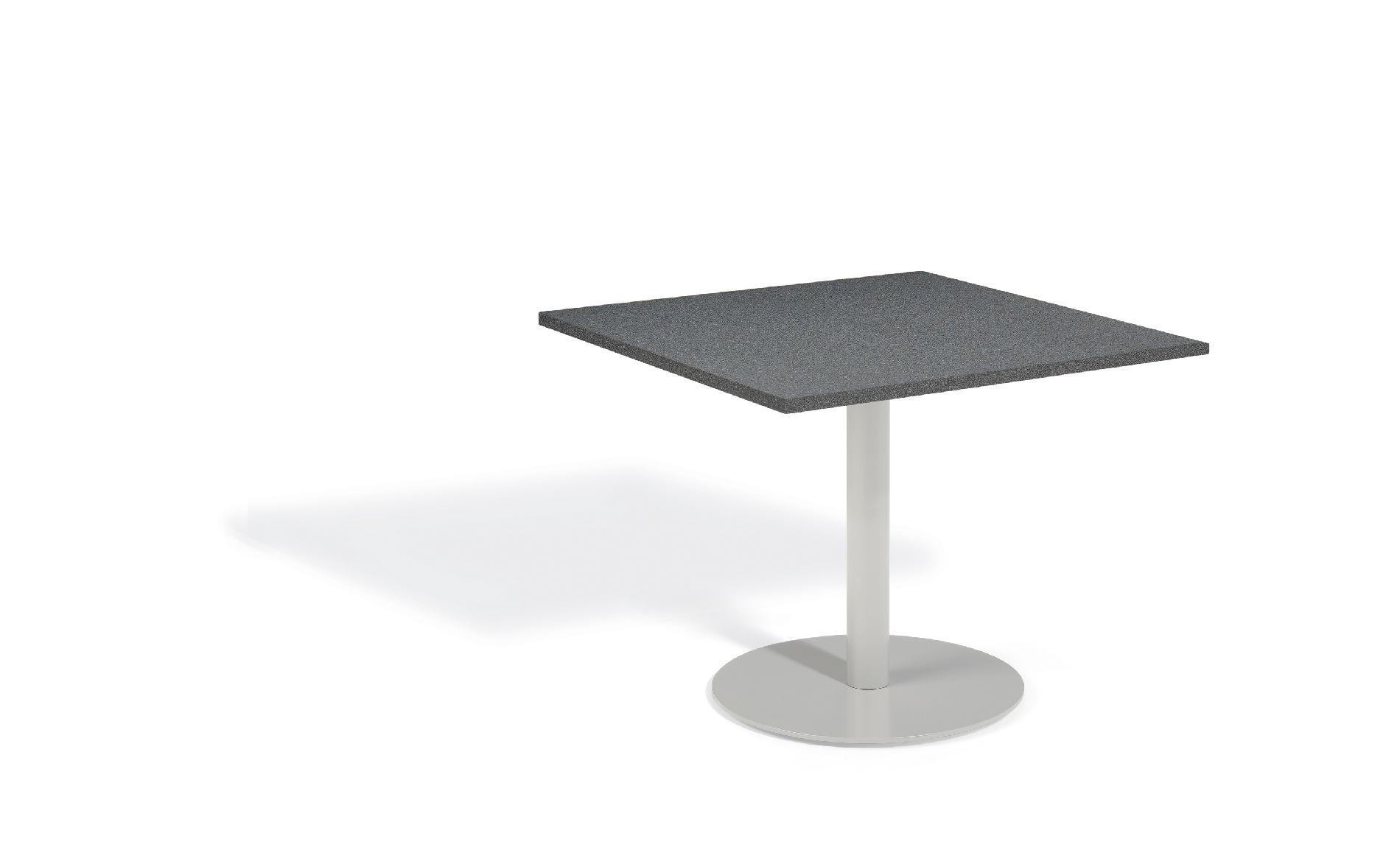 Travira Commercial Grade 36" Square Bistro Table  Alstone Graphite
