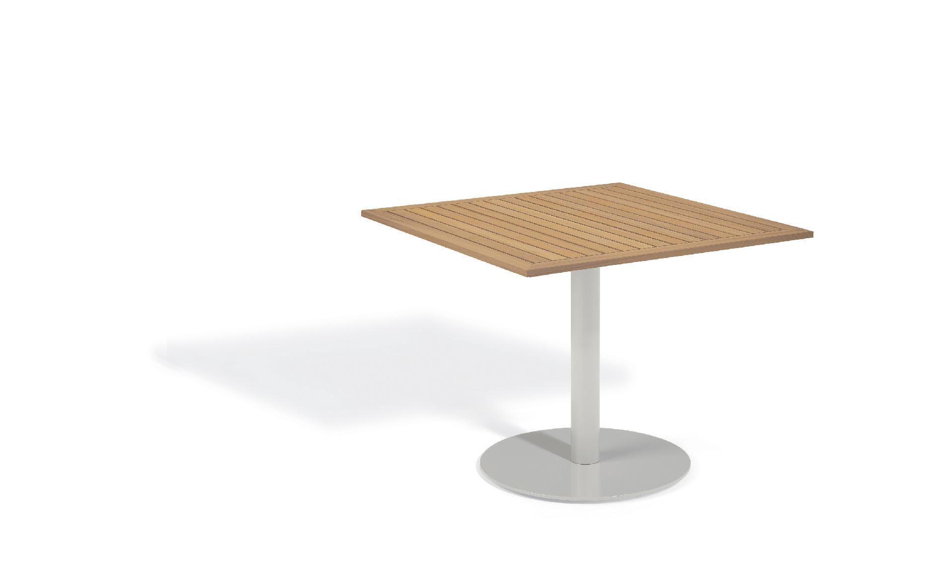 Travira Commercial Grade 36" Square Bistro Table  Tekwood Natural