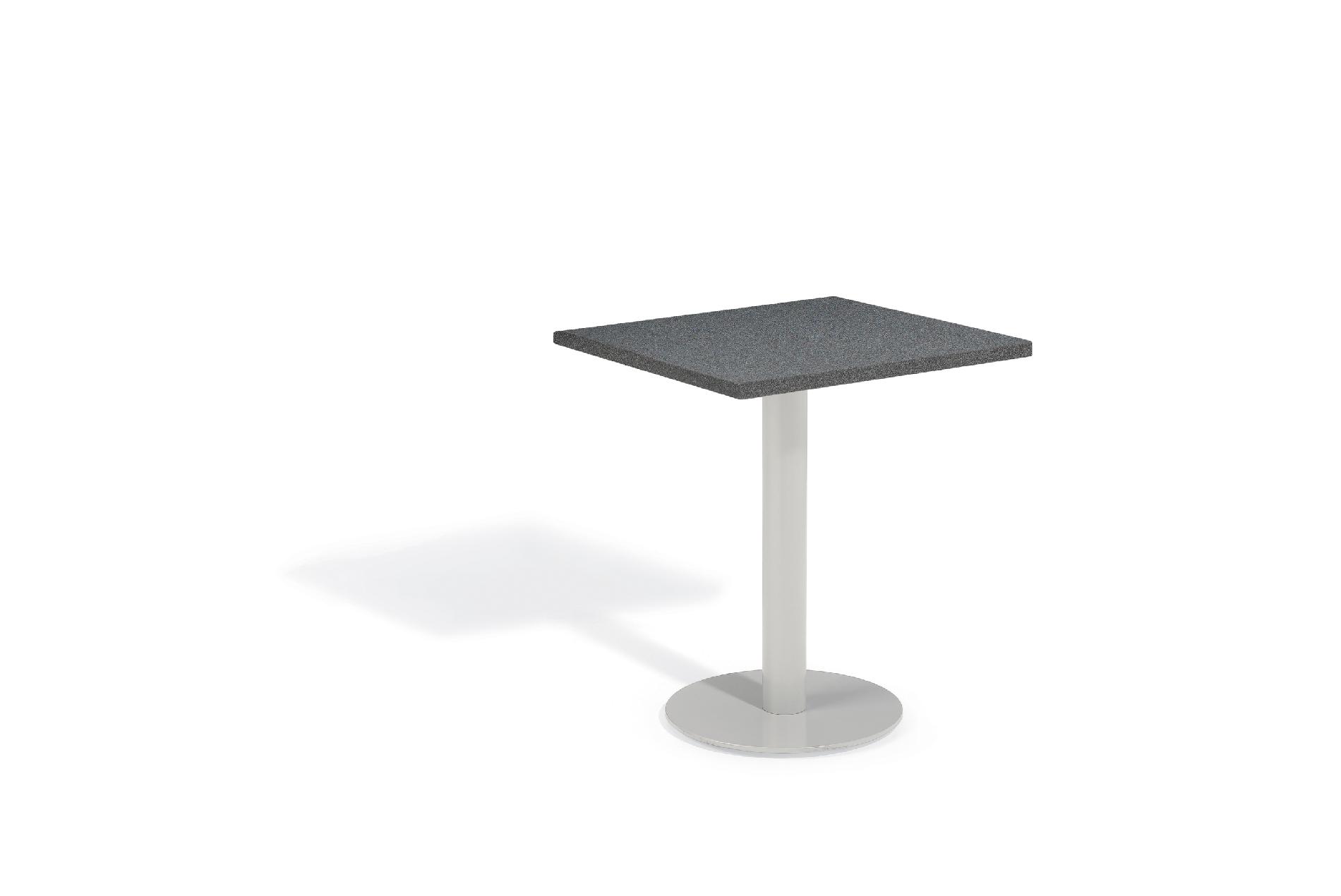 Travira Commercial Grade 24" Square Bistro Table  Alstone Graphite