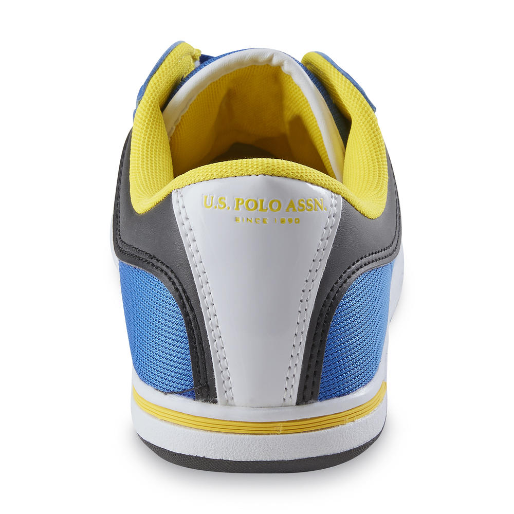 U.S. Polo Assn. Men's Logo Blue/Yellow Athletic Shoe