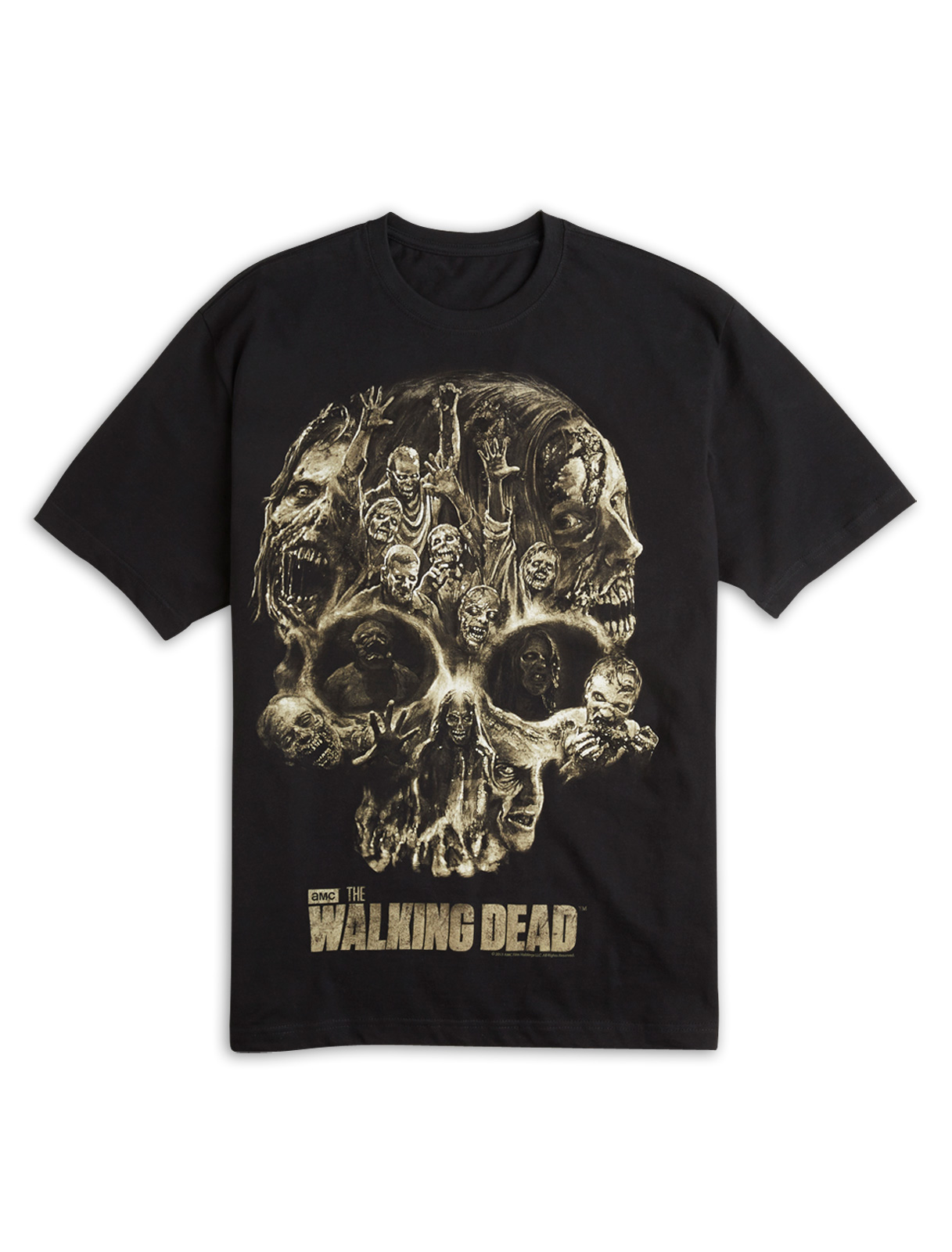 True Nation Walking Dead: Walker Skull Screen Tee