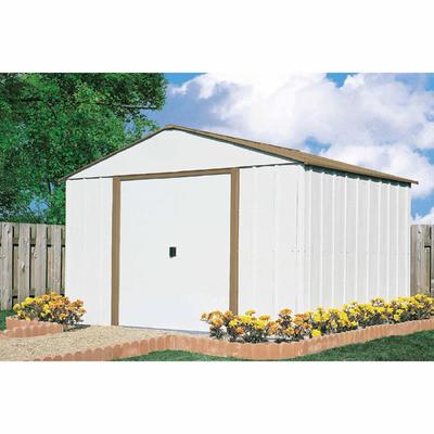 Arrow Buildings 10 x 10 SR1010 Steel Shed with Floor Frame Kit Bundle 
