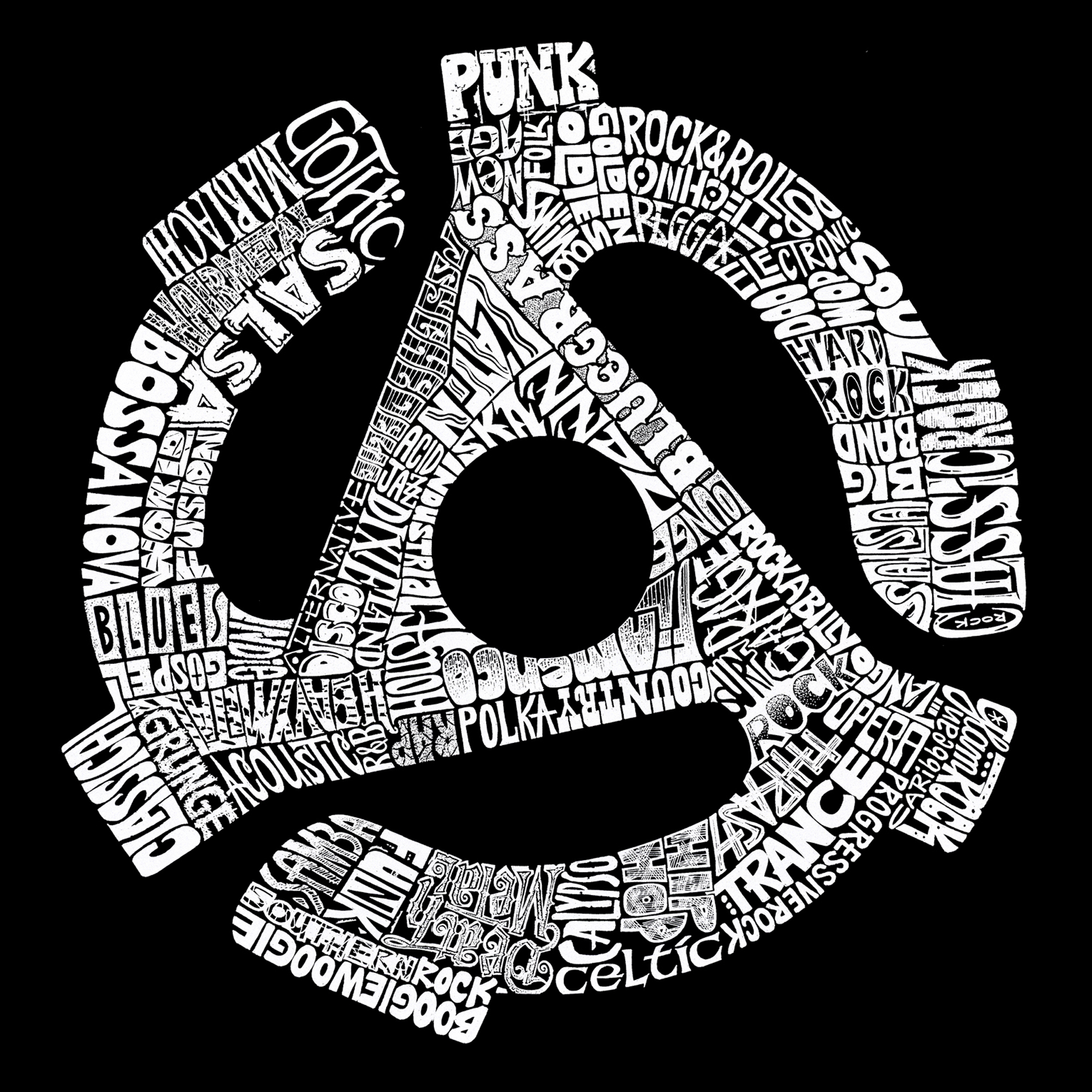 Los Angeles Pop Art Women's Word Art T-shirt - Record Adapter, Size: Large, Pink Los Angeles Pop Art Women's Word Art T-shirt - Record Adapter, Size: Large, Pink