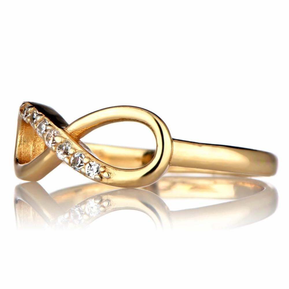 Noemie's Gold Cubic Zirconia Infinity Ring