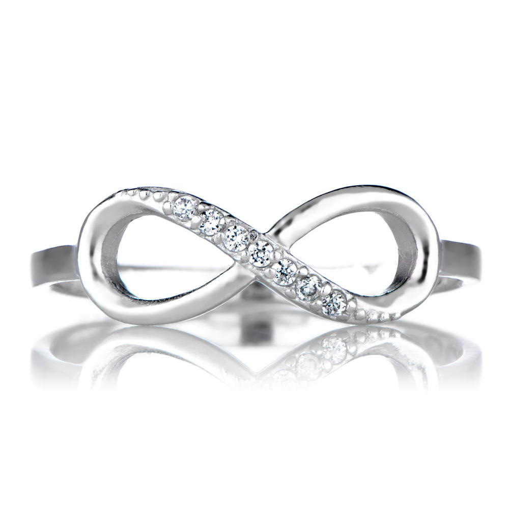 Noemie's Silver Cubic Zirconia Infinity Ring
