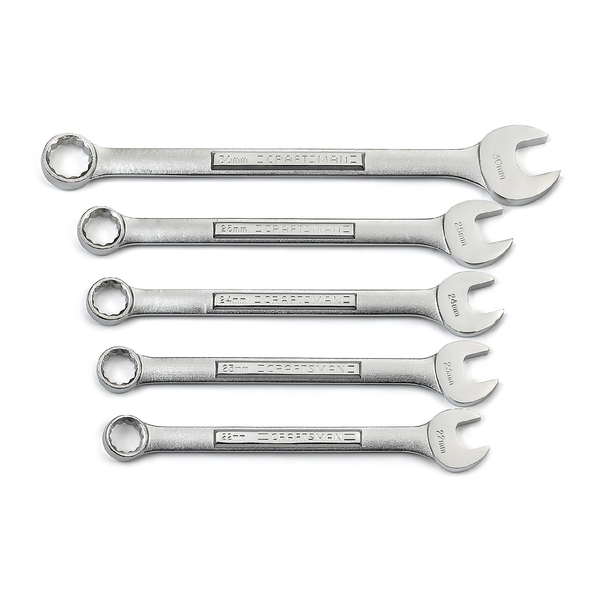 Craftsman 46940 5 pc. Metric 12 pt. Large Combination Wrench Set