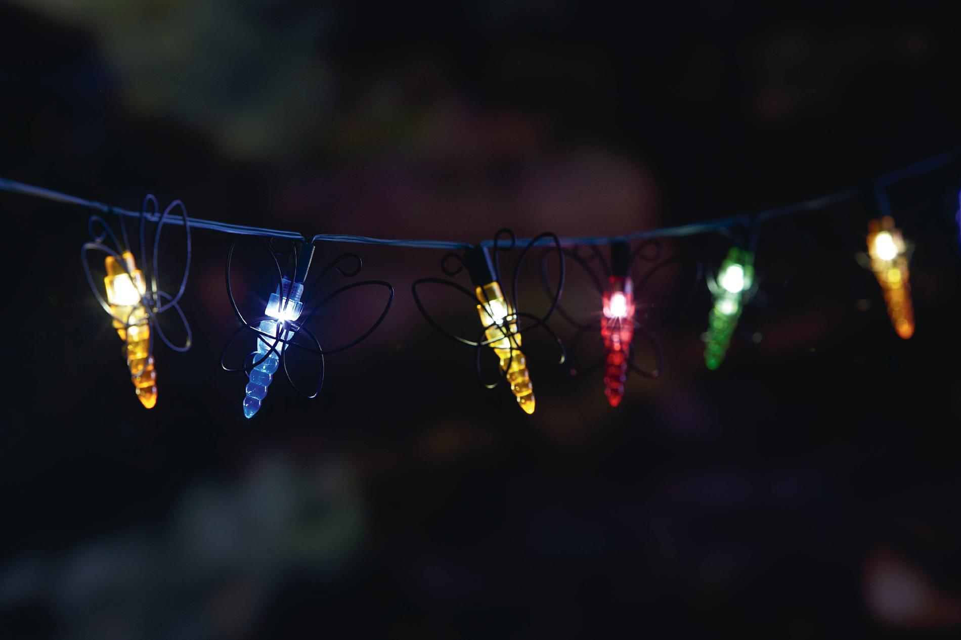 Essential Garden 20Ct. Solar String Light- Butterfly