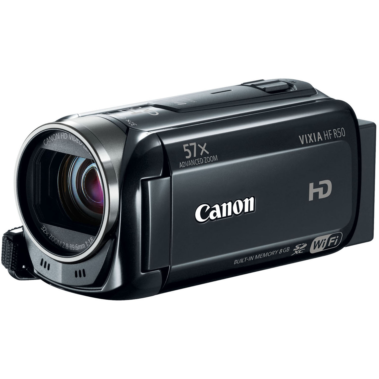 VIXIA HF R50 Black 8GB HD Camcorder with 57x Advanced Zoom