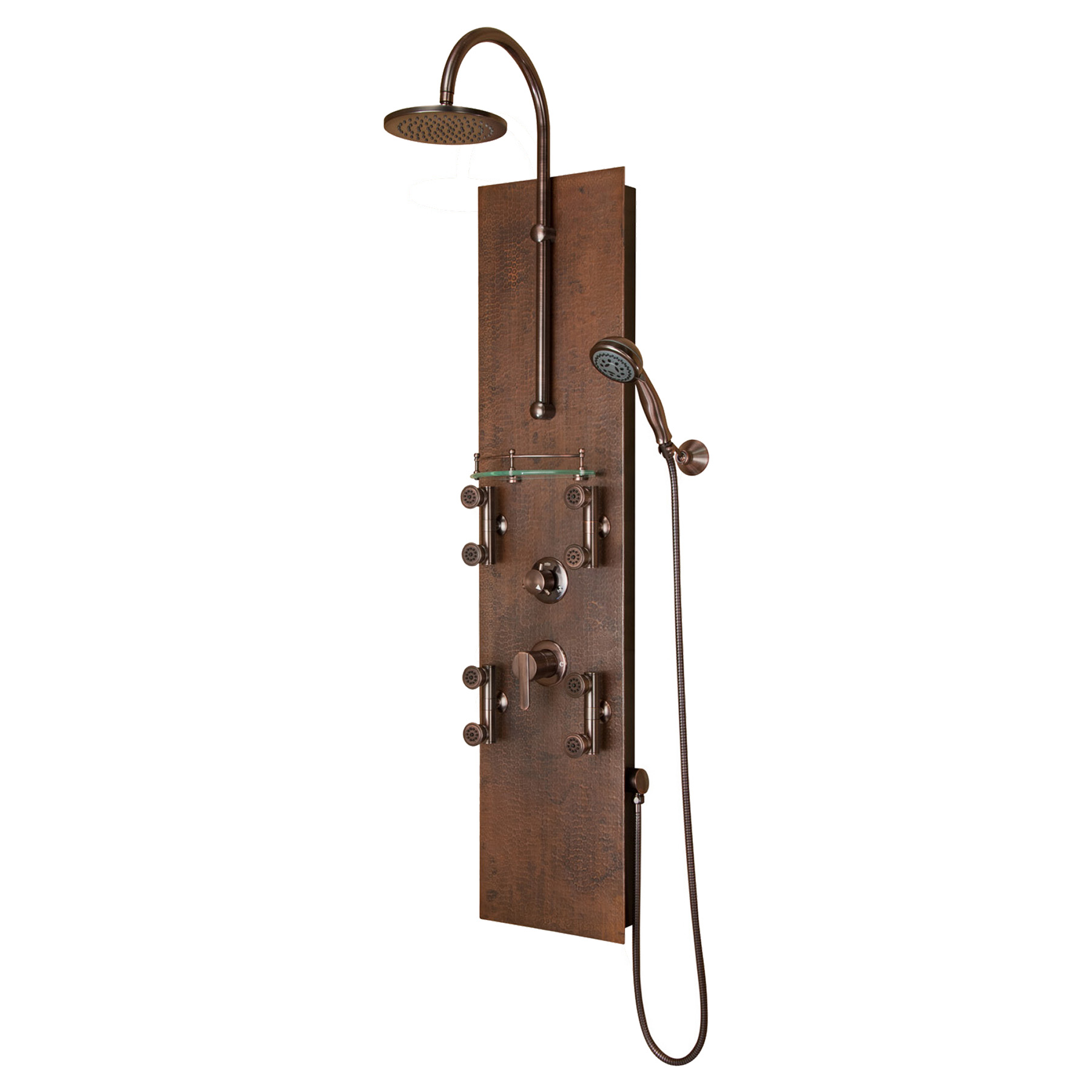 UPC 897391001187 product image for Mojave ShowerSpa Hammered Copper ORB Shower Panel | upcitemdb.com
