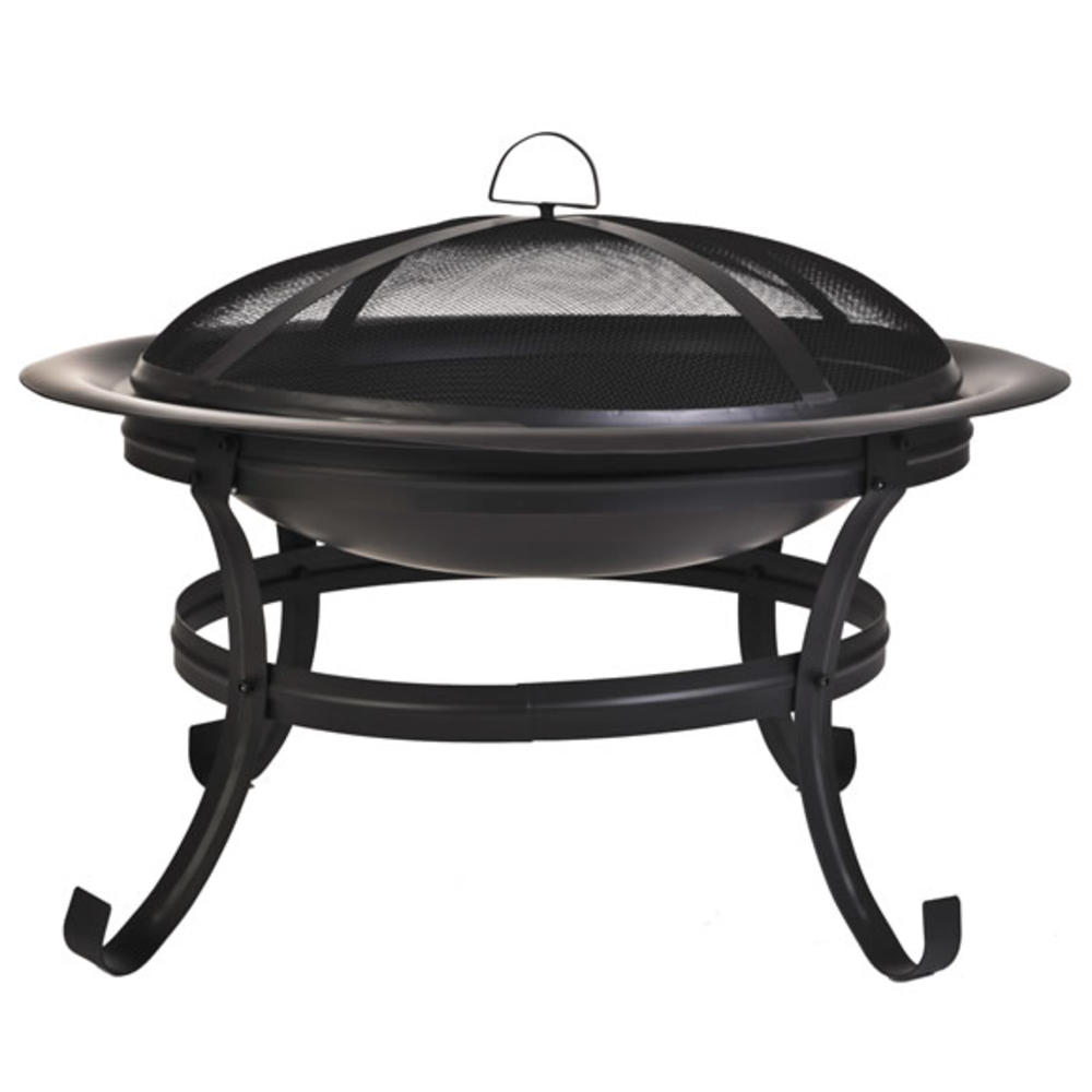 Steel Basic Fire Pit with Scroll Legs
