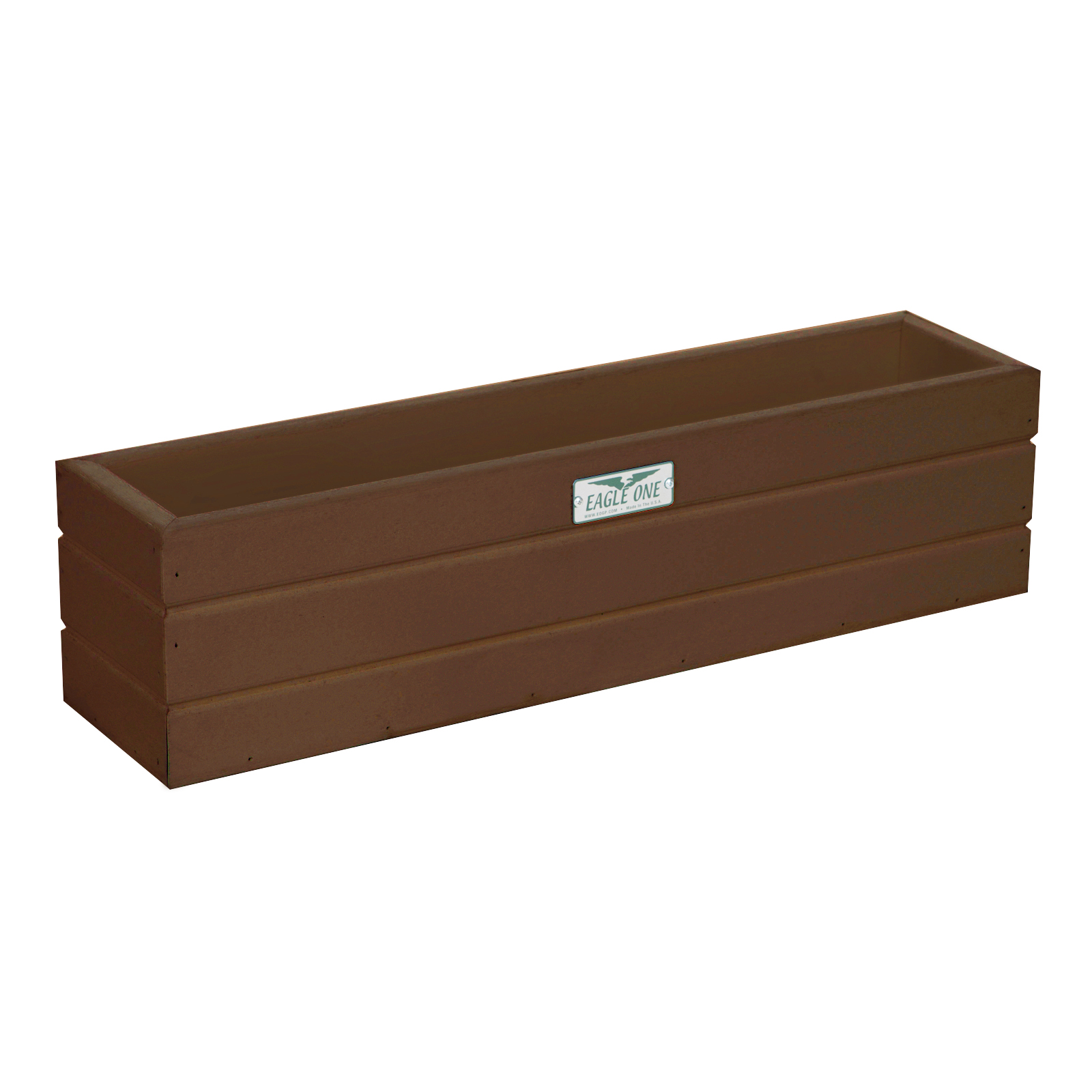 Large Herb Commercial Grade Planter Window Box, Brown