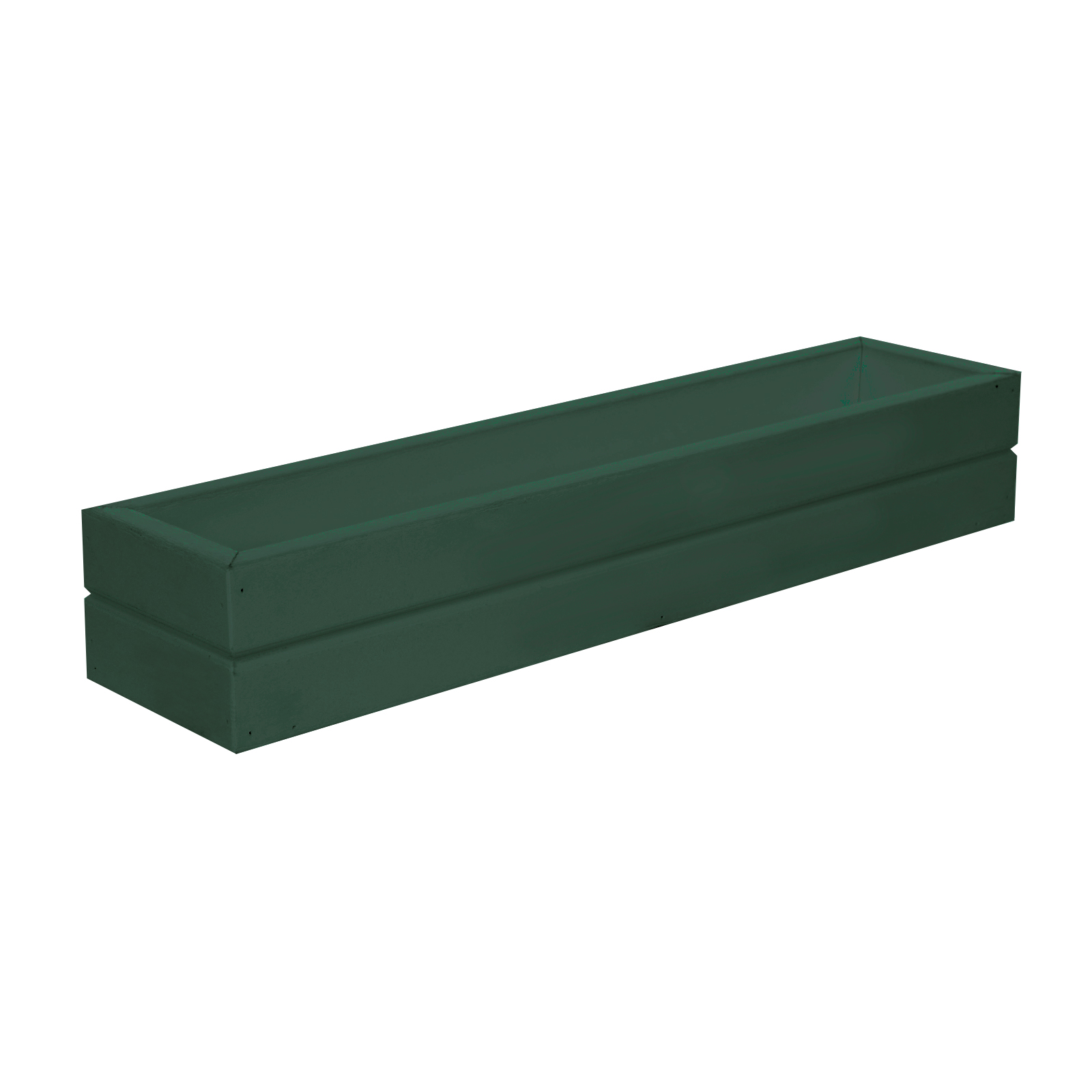 Small Herb Commercial Grade Planter Window Box, Green