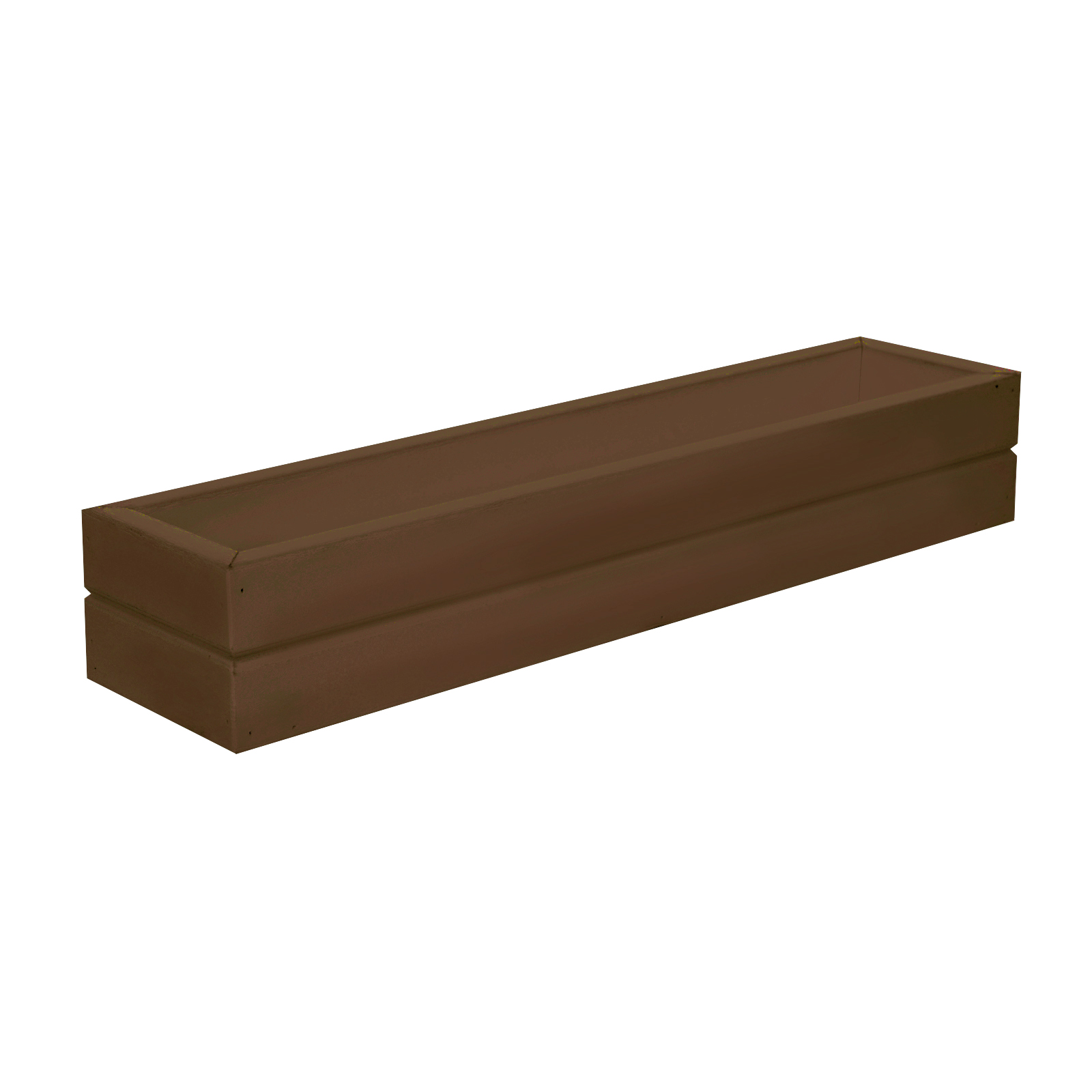 Small Herb Commercial Grade Planter Window Box, Brown