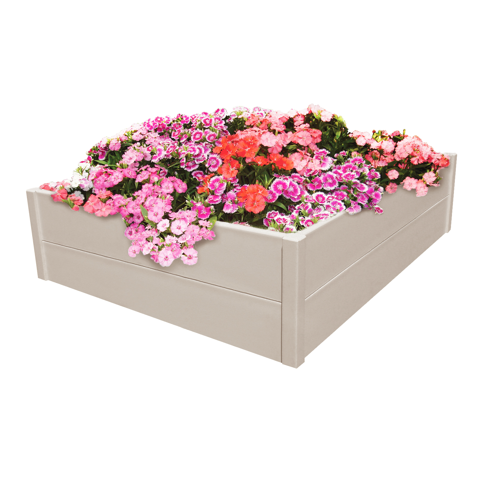 Raised Garden and Sand Commercial Grade Box 2 Tier, Driftwood