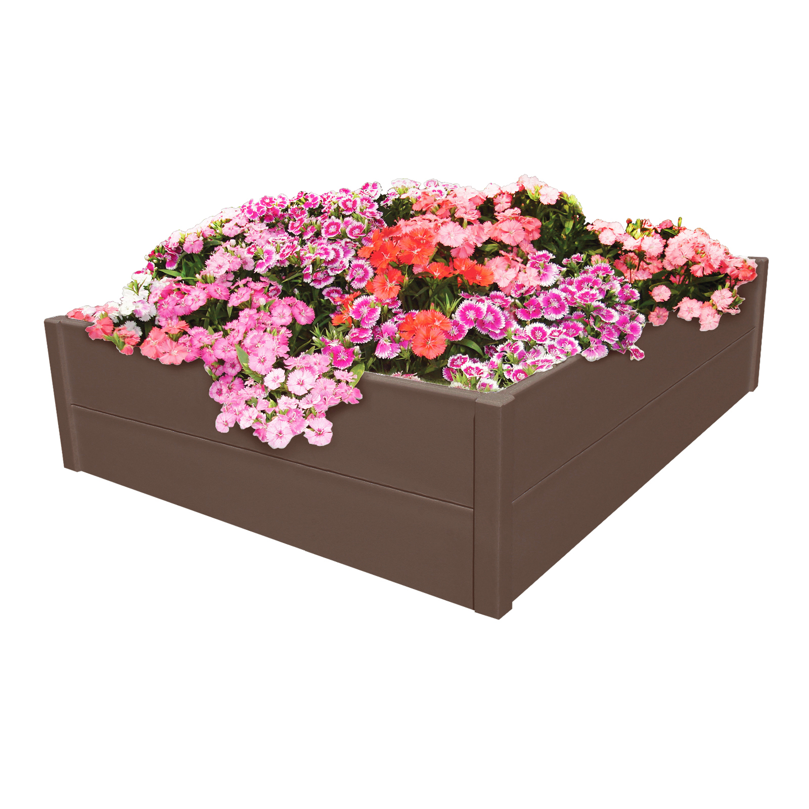 Raised Garden and Sand Commercial Grade Box 2 Tier, Brown