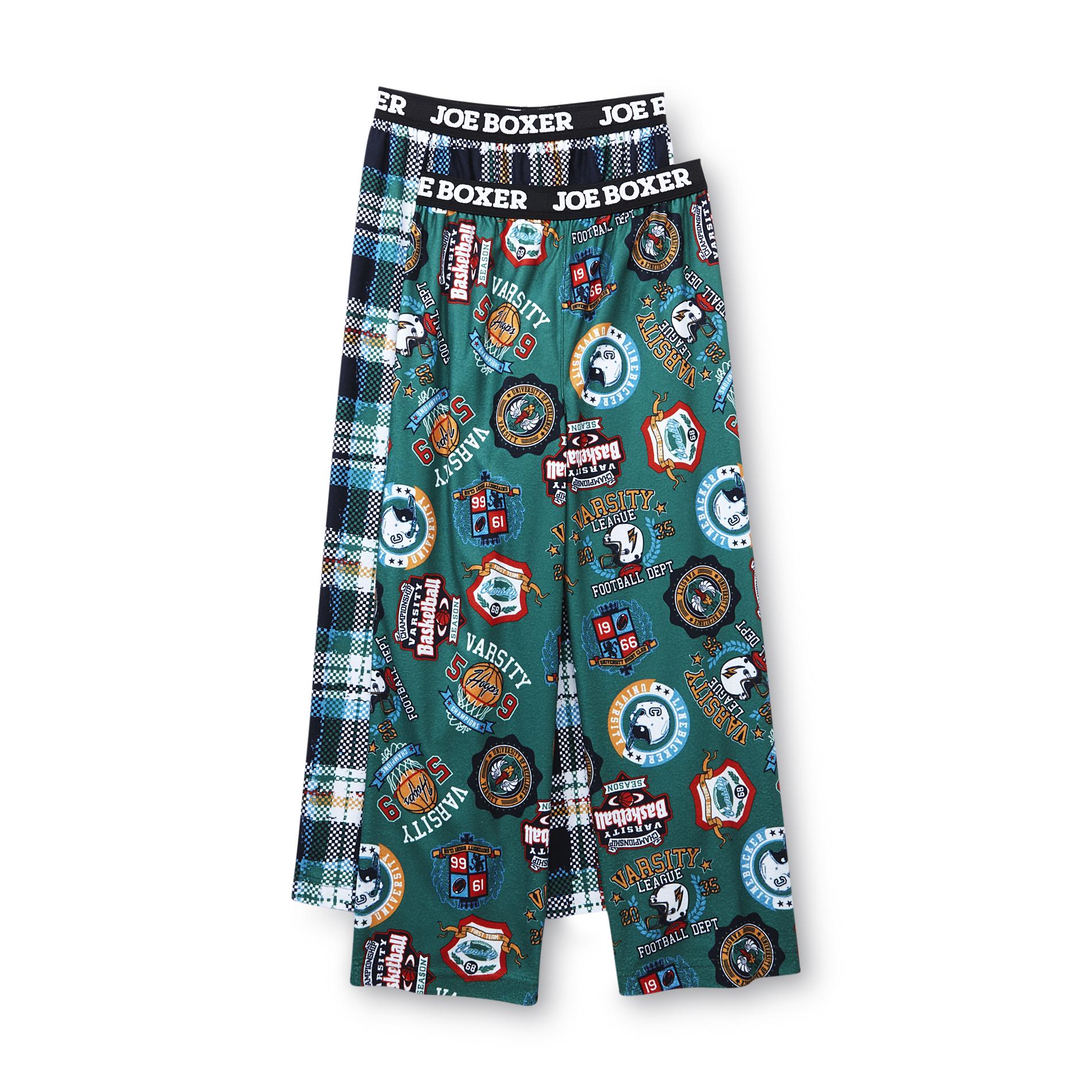 Boy's 2Pair Pajama Pants Sports Plaid buy