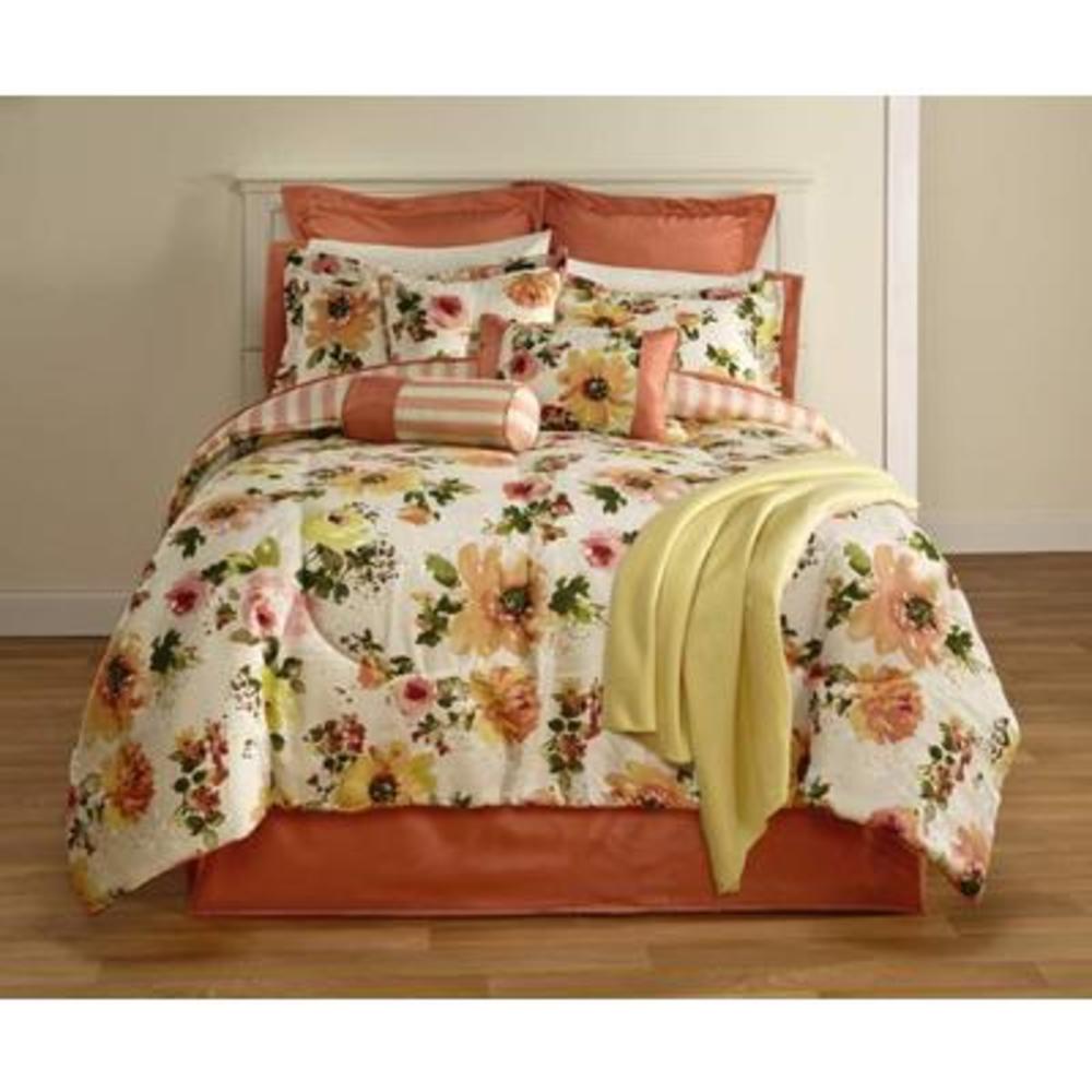 Katy 16-Piece Bedding Set - Floral Print