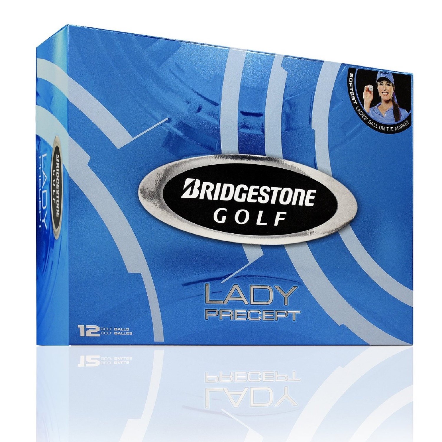 Bridgestone Precept Lady 12 Pack Golf Balls  White