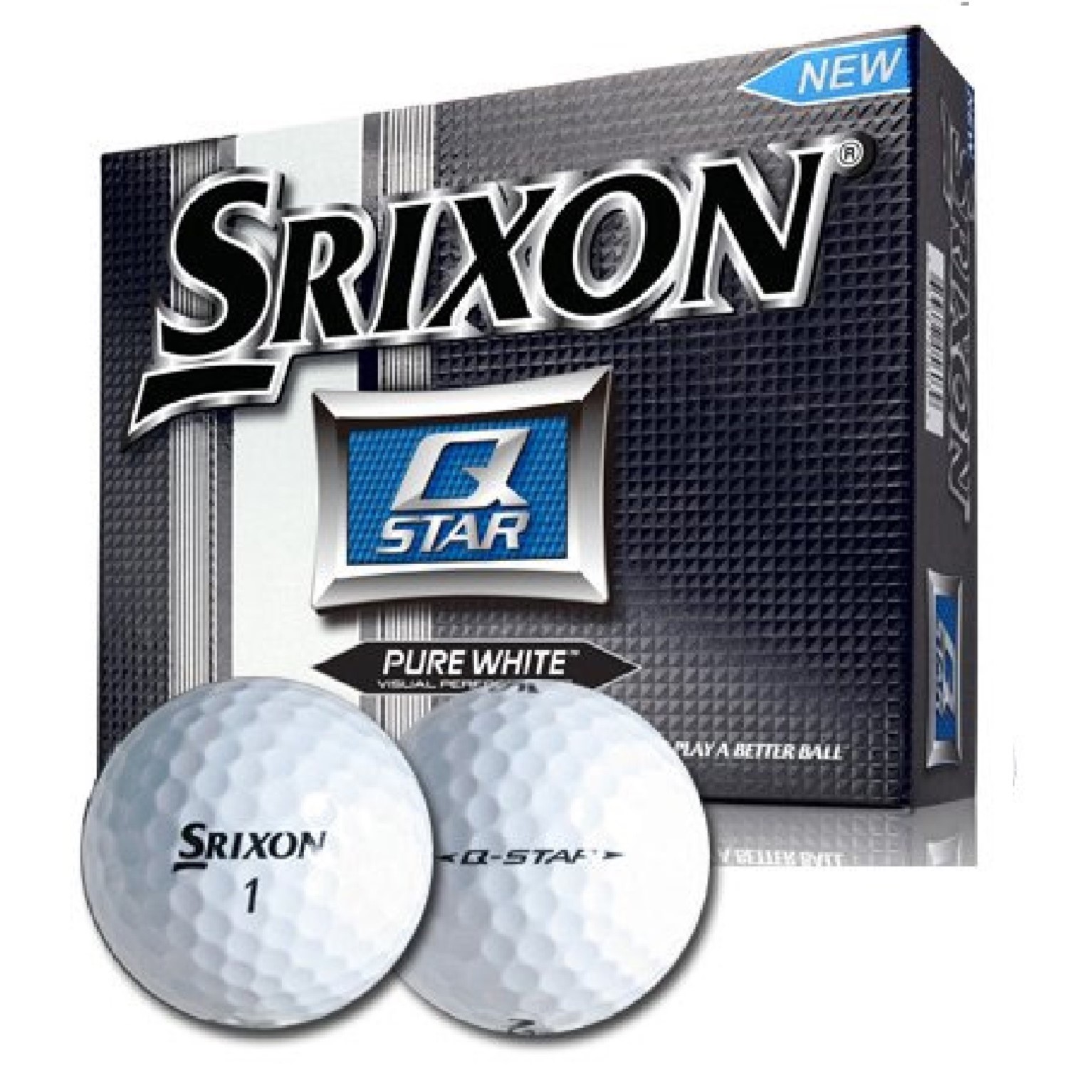 Cleveland Srixon Men's Q-Star Golf Balls 12 Pack  White