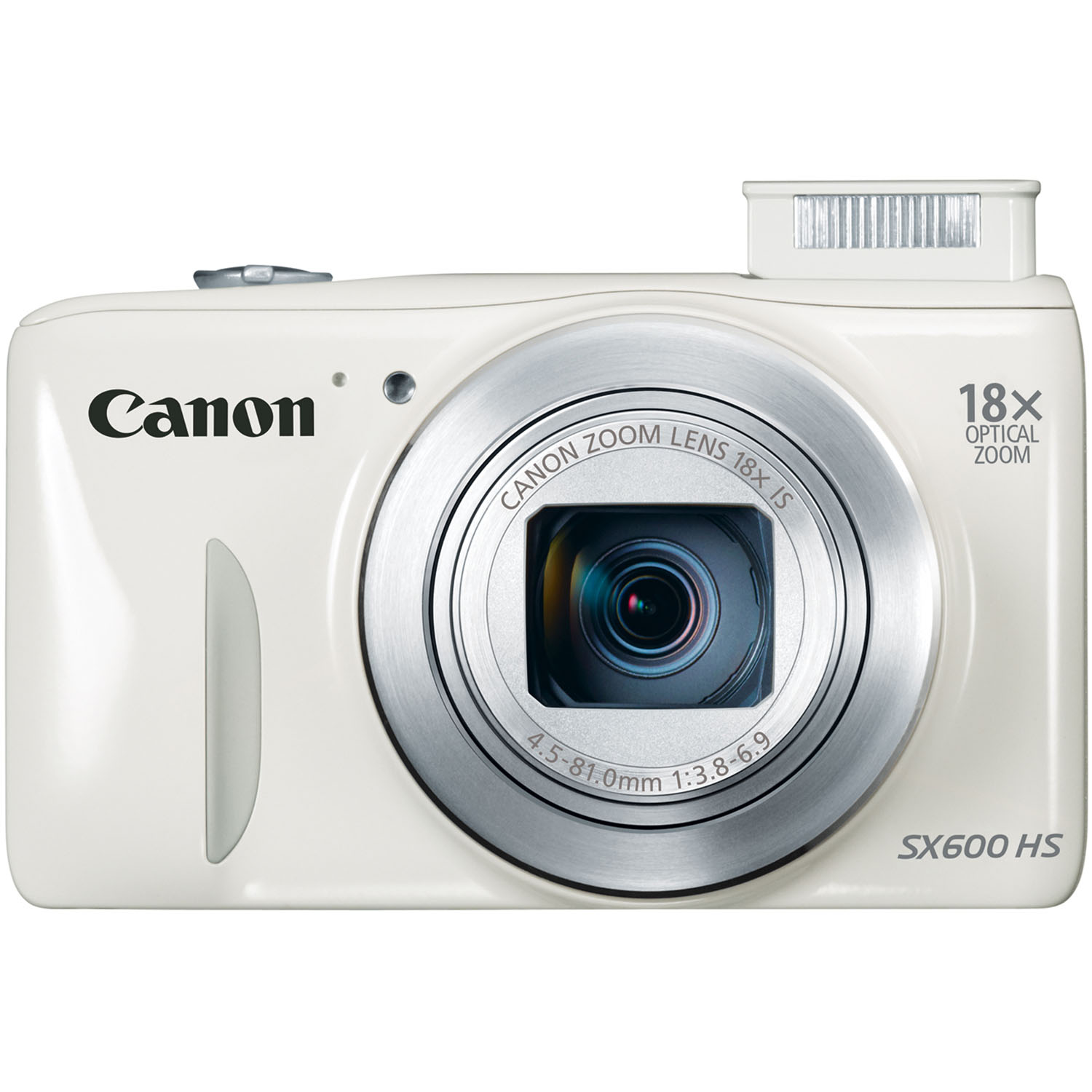 PowerShot SX600 HS 16.1MP White Digital Camera with 18x Zoom