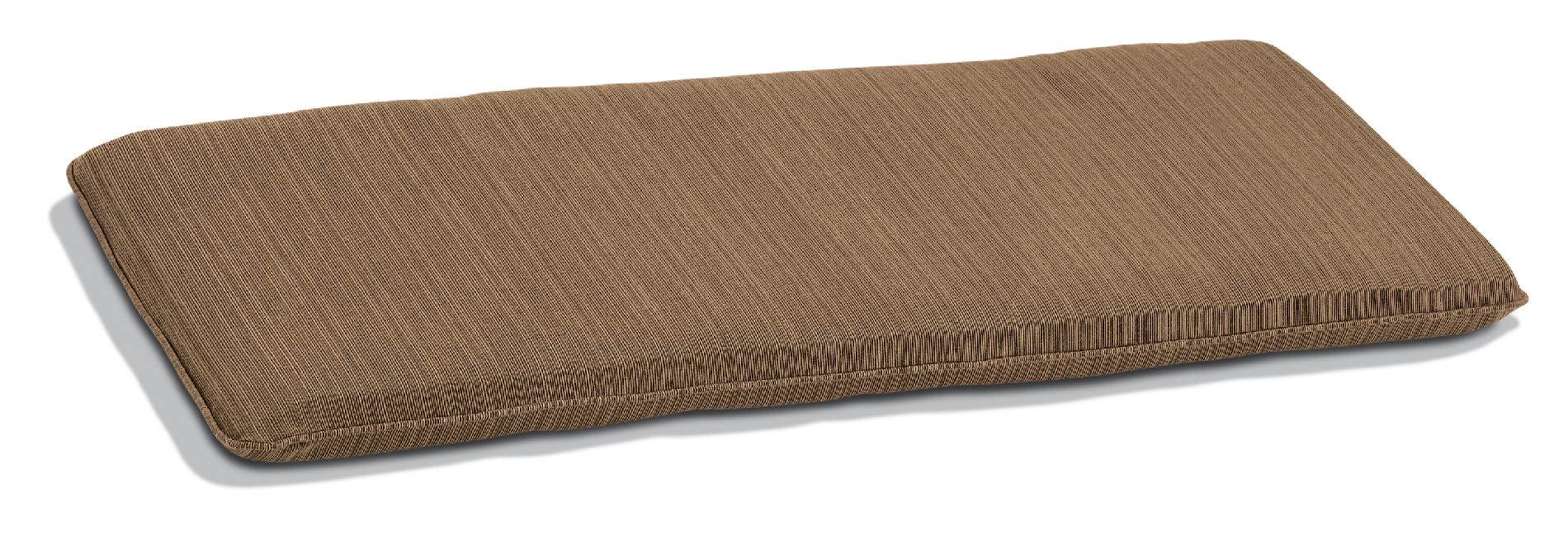 4' Backless Bench Cushion  Sunbrella&reg; Fabric  Dupione Walnut