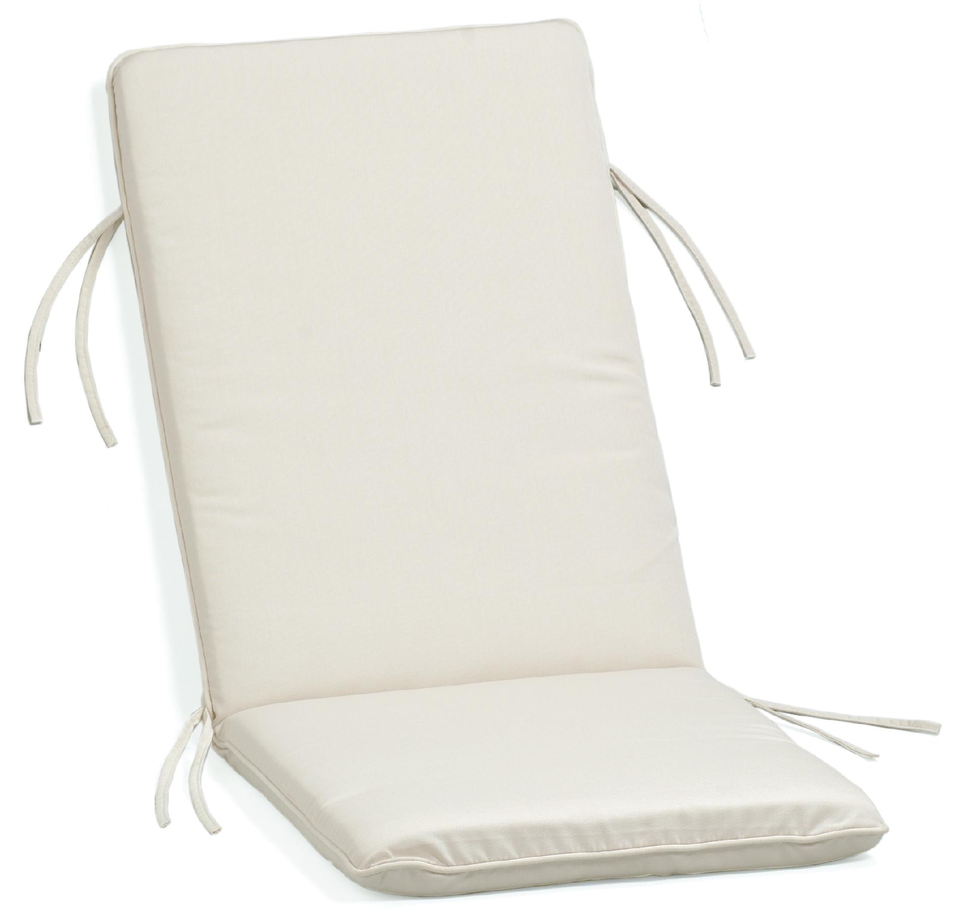 Siena Reclining Armchair Cushion, Sunbrella&reg; Fabric, Canvas
