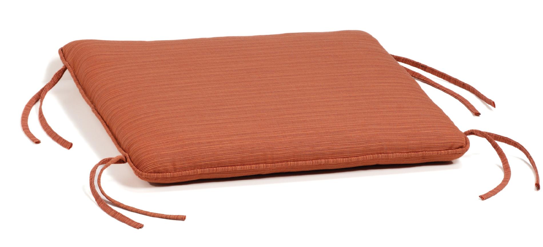 Siena Ottoman Cushion, Sunbrella&reg; Fabric, Dupione Papaya