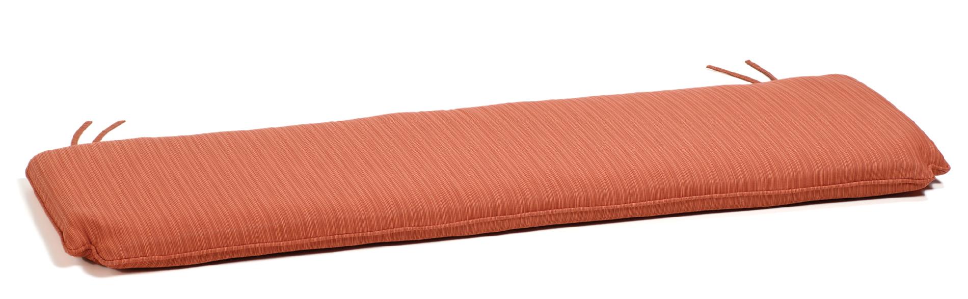 5' Bench Cushion, Sunbrella&reg; Fabric, Dupione Papaya