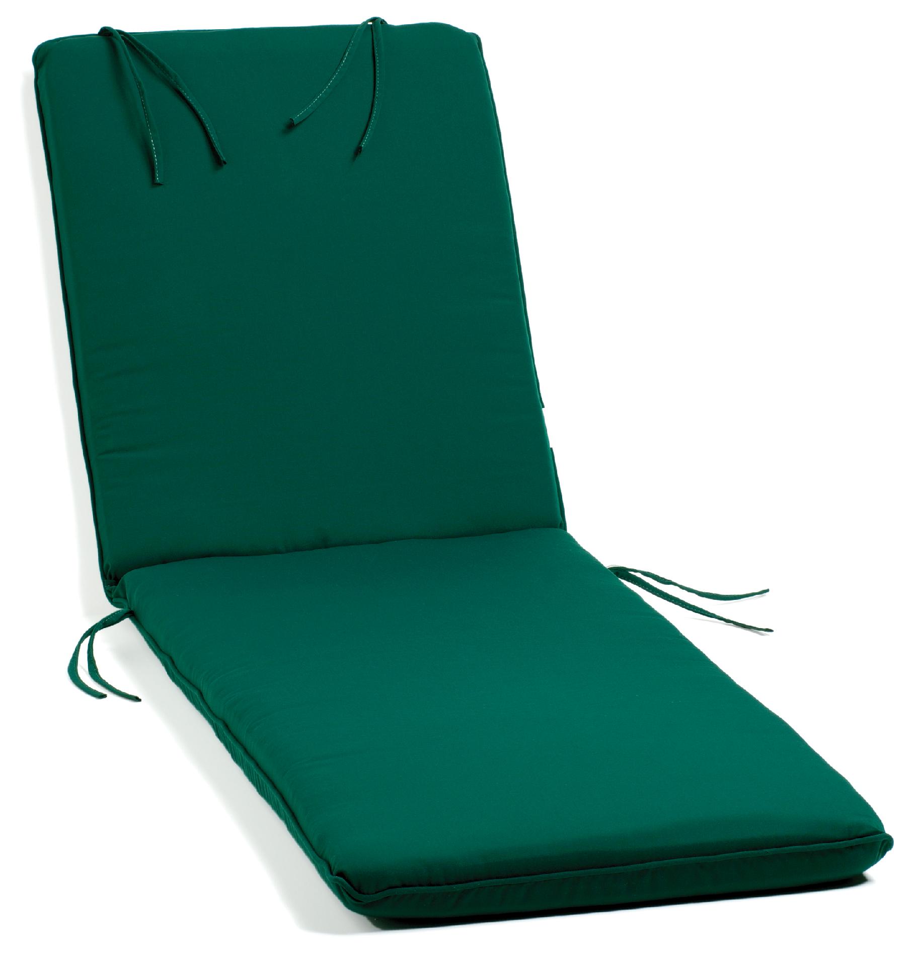Oxford Chaise Lounge Cushion, Sunbrella&reg; Fabric, Hunter