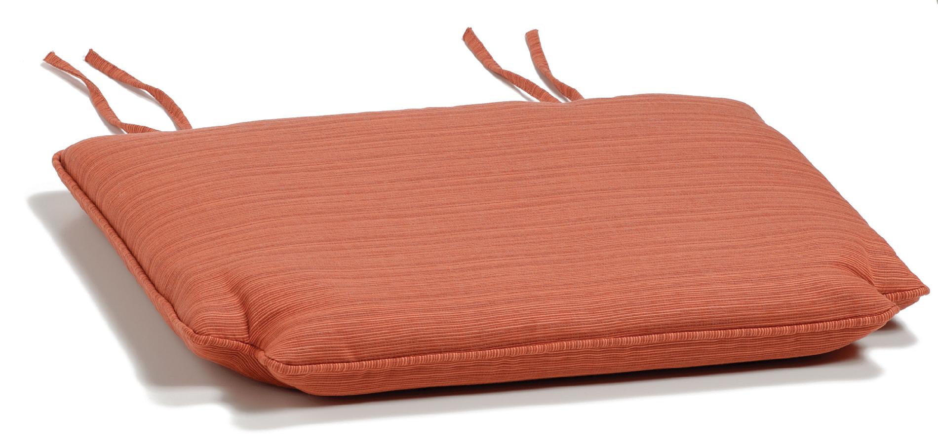 Armchair Cushion, Sunbrella&reg; Fabric, Dupione Papaya