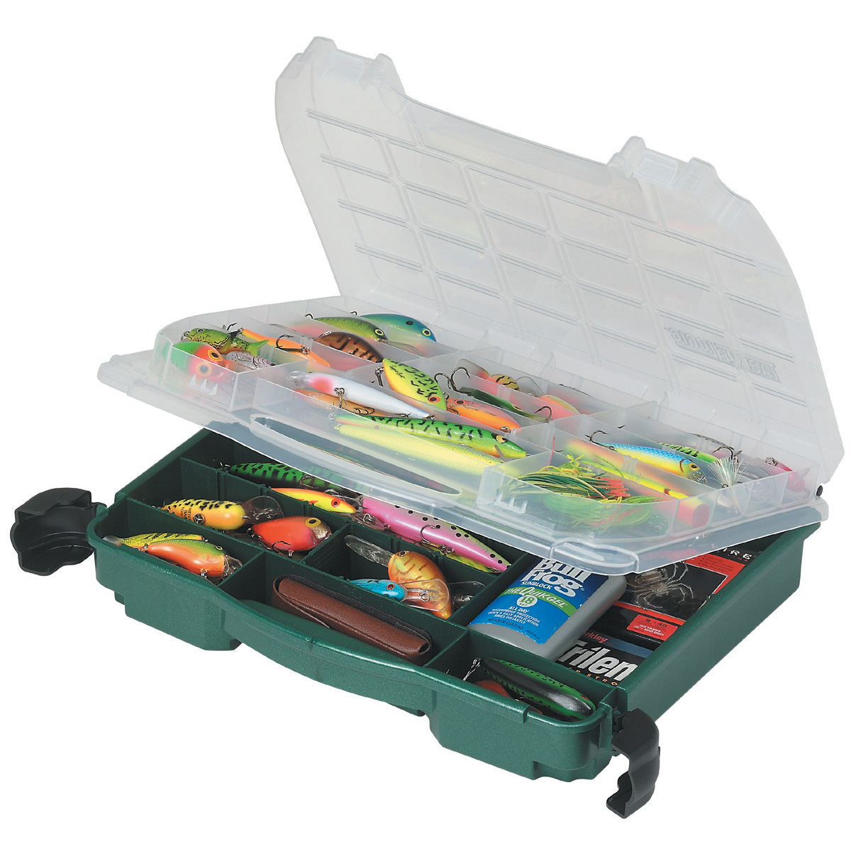 UPC 024099039505 product image for Plano Double Cover Tackle Box Green 3950-10 | upcitemdb.com